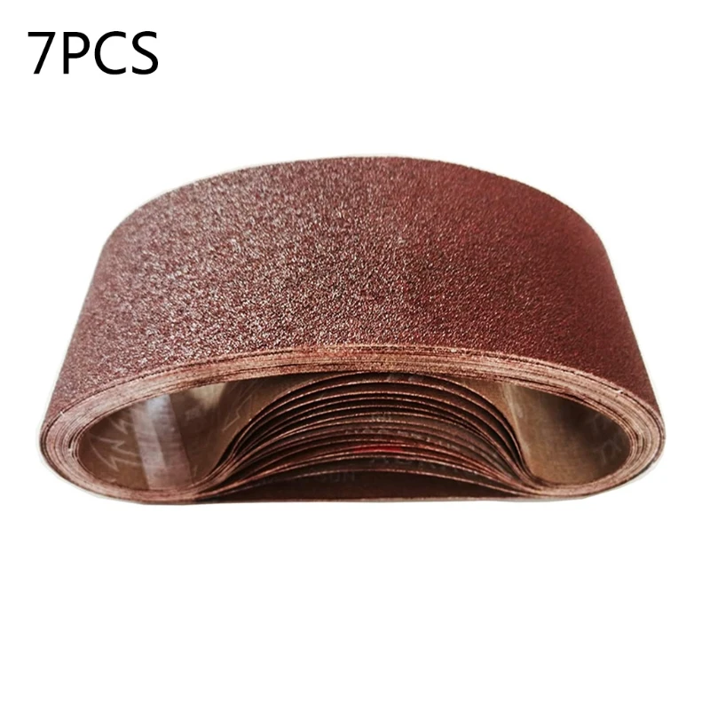

7Pcs Sanding Belt Sander 50x686mm 120/240/320/400/600/800/1000 Sandpaper Abrasive Bands Tool Wood Soft Metal Polishing