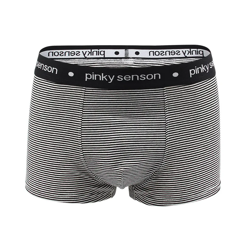 Мужское нижнее белье мягкие хлопковые трусы боксеры в полоску|Мужские боксеры| |