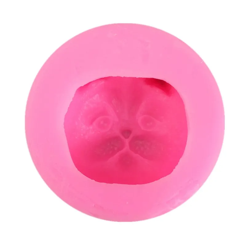 

3D Lovely dog head shaped silicone cake decoration mold soft candy crafts resin clay tools