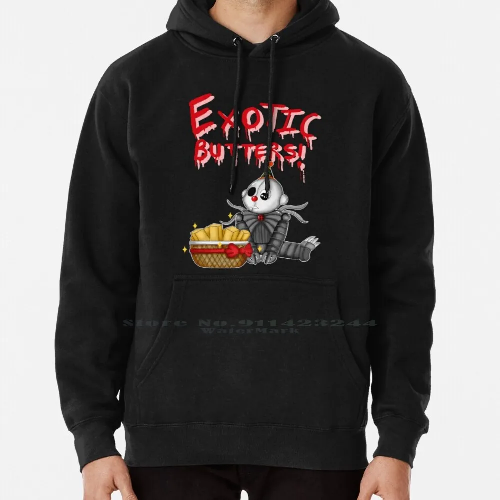 Ennard's Exotic Butters Hoodie Sweater 6xl Cotton Ennard Animatronic Exotic Butters Cute Fnaf Sister Location Women Teenage Big