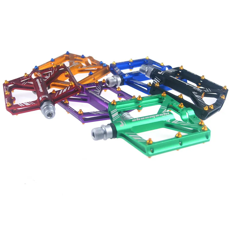 

Ультралегкие педали для горного велосипеда с 4 герметичными подшипниками, Плоские Педали для BMX платформы из алюминиевого сплава с ЧПУ, педа...