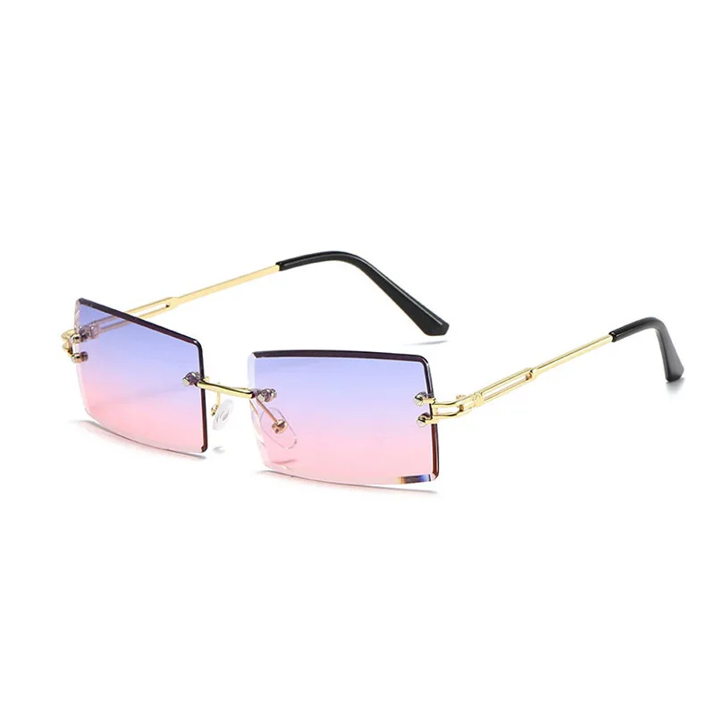 

2021 Fashion Ultraviolet Glasses Female Drive Triple Square Box Sunglasses Spot European and American Birdless Tide
