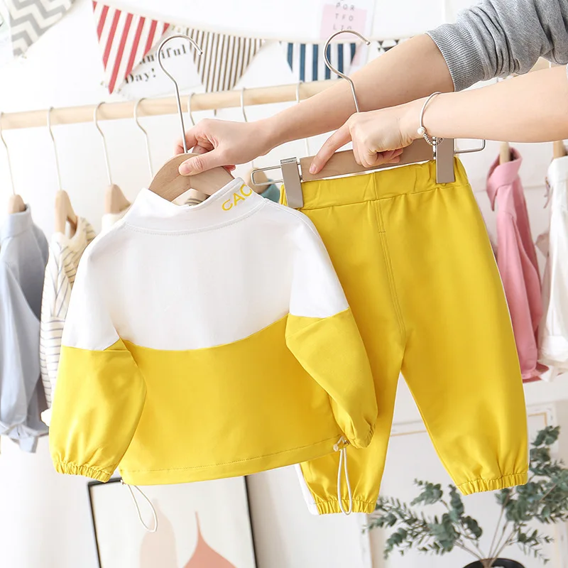 2 шт. детский хлопковый комплект из футболки и брюк|Комплекты одежды для девочек| |