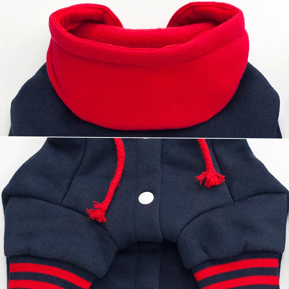 Одежда для собак толстовка с капюшоном одежда зимняя теплая спортивная