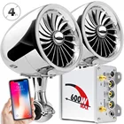 Мотоциклетная аудиосистема Aileap M600, Bluetooth, 4 дюйма, водонепроницаемые мото колонки с FM-радио, Aux, MP3, полнофункциональное проводное управление