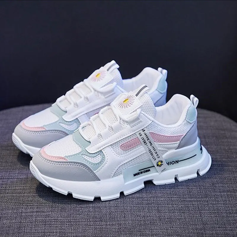 

Спортивная обувь 2021, женские кроссовки для бега, летняя новая сетчатая дышащая обувь на платформе, универсальная Студенческая обувь для уве...