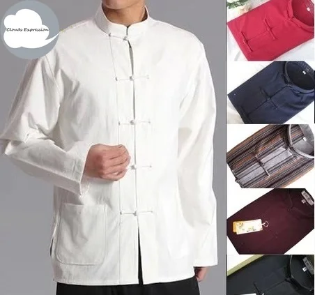 Мужские традиционные китайские костюмы Тан костюм куртка У Шу Тай Чи Шаолинь