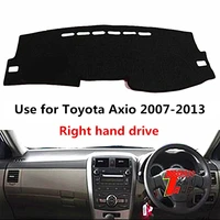 taijs factory sport good quality polyester fibre car dashboard cover for toyota axio 2007 2013 right hand drive