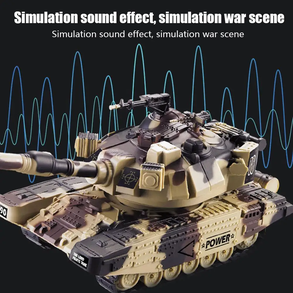 Боевой танк 1/32 тяжелая большая интерактивная игрушка с дистанционным