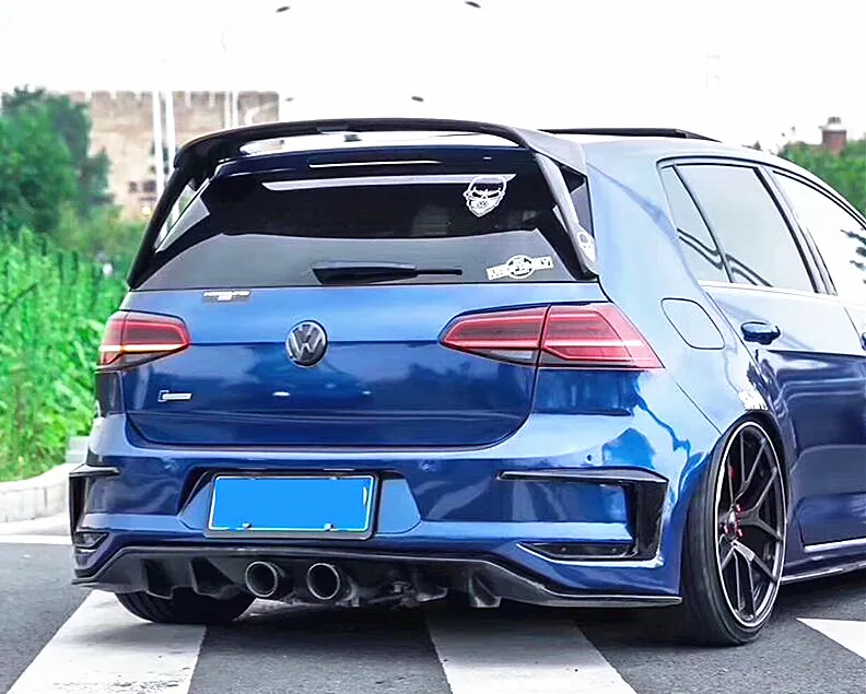 GOLF MK7R спойлер на крыше-FRP черный матовый/ABS/Add-on спойлер на крыше для Golf R MK7 GTI - Цвет: ABS in glossy black