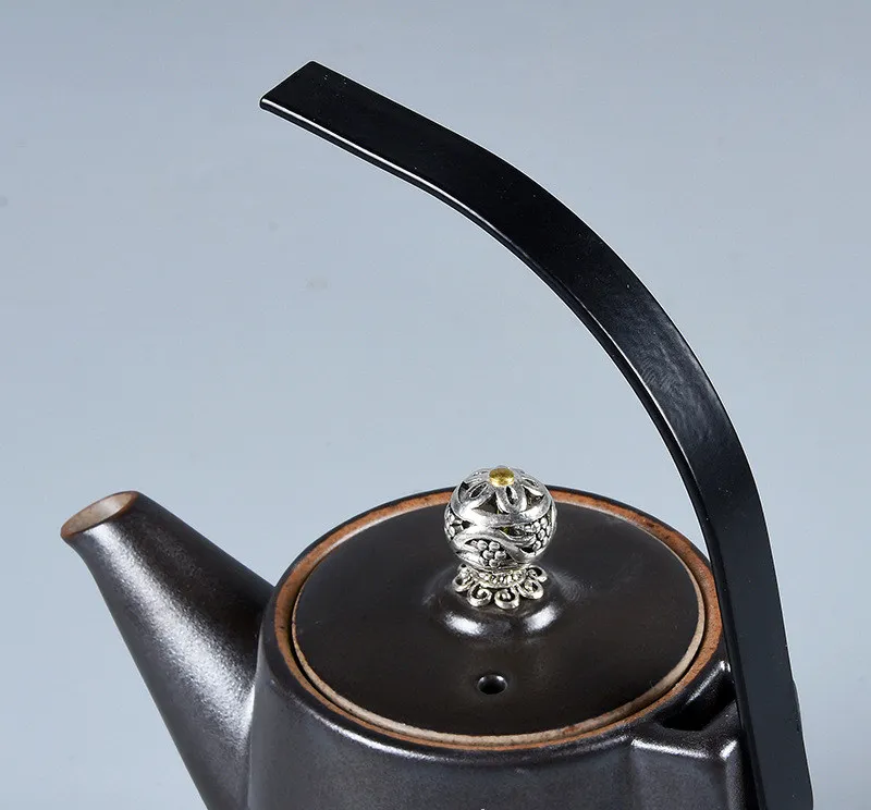 Керамическая грубая керамика q month балка горшок кунг фу чайный с одной переменной