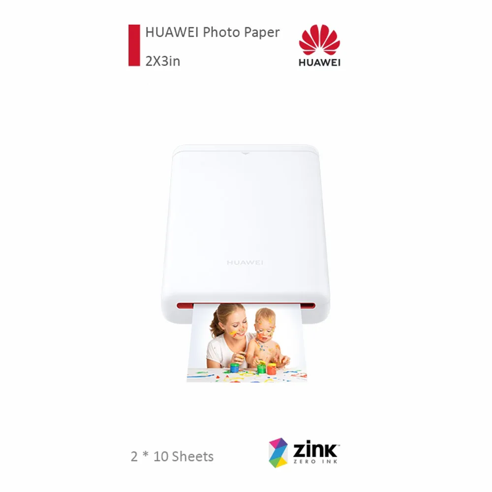 Пастельная фотобумага HUAWEI 2*10 листов карманная для фотопринтер|Фотобумага| |