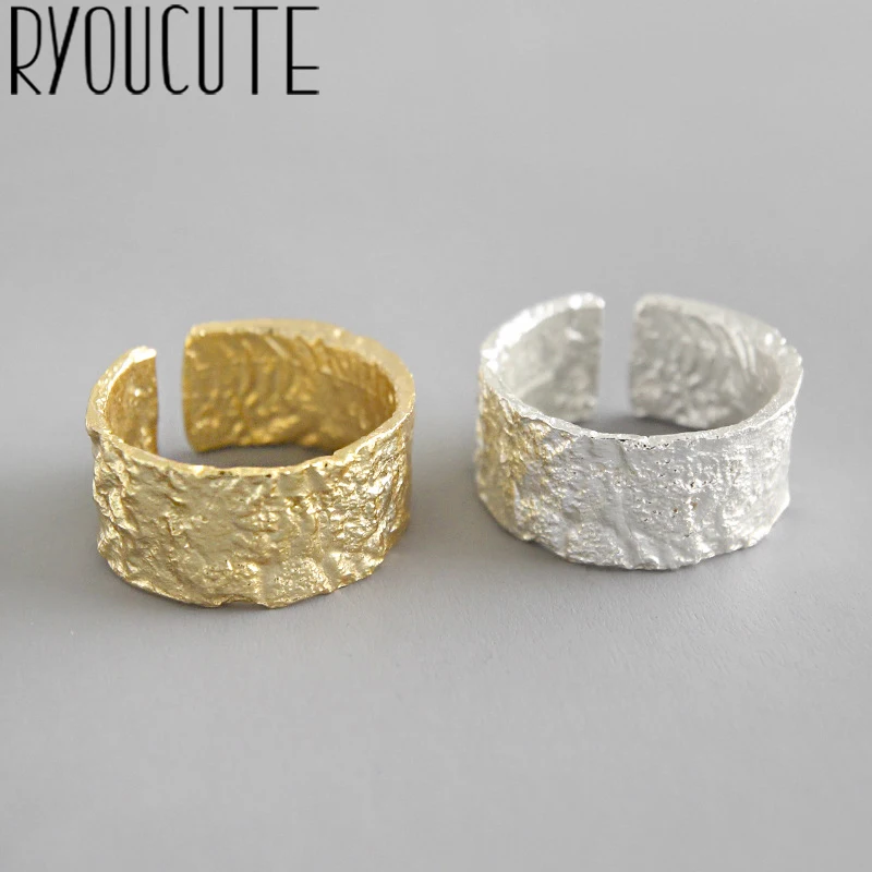 Богемные большие геометрические кольца оригинальной формы серебристого цвета