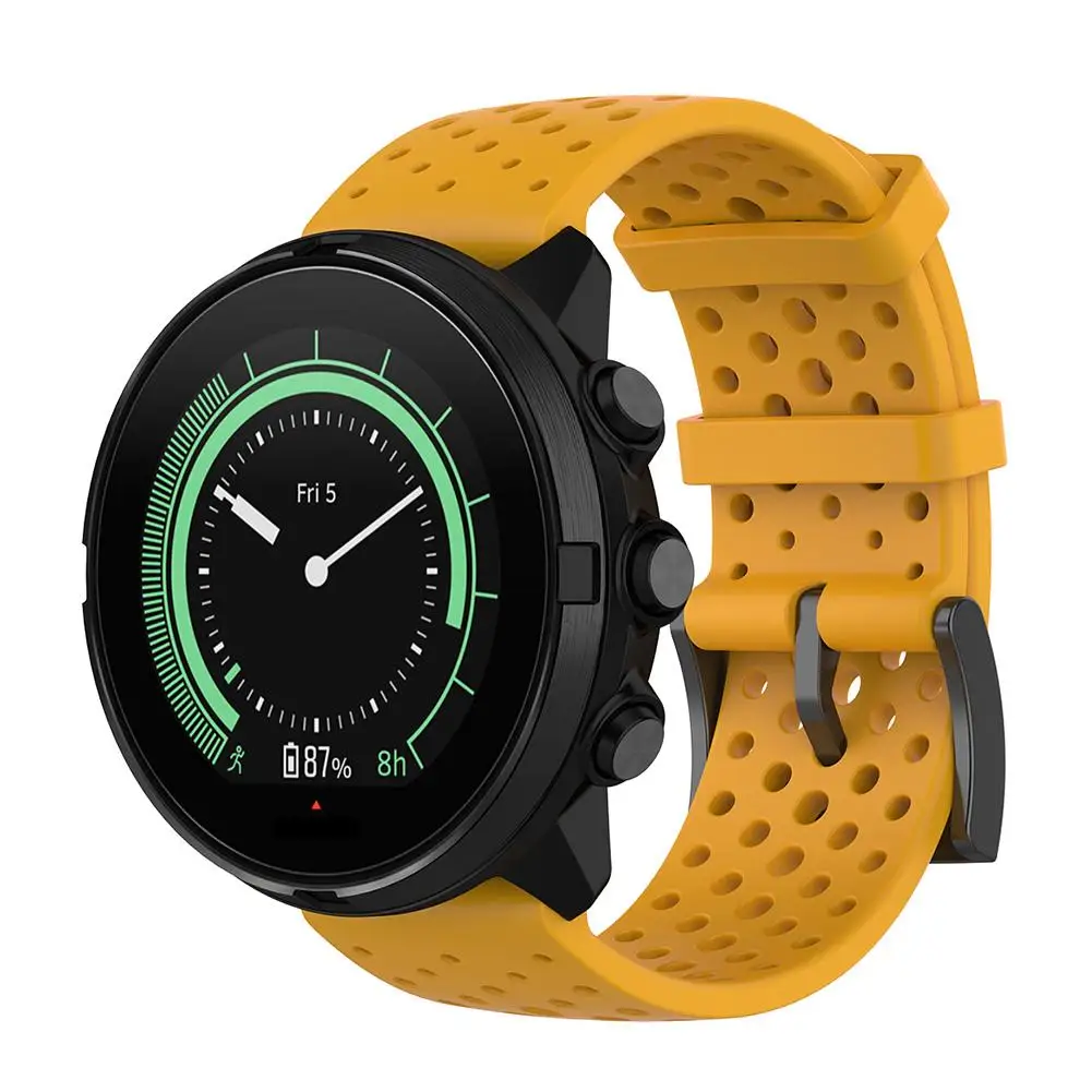 Силиконовый сменный ремешок для Suunto 9 мягкий часов аксессуары смарт-часов Baro 22 мм