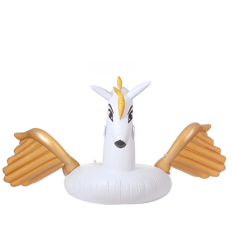

Golden Pegasus Animal Mount Oversized Floating Bed Unicorn Inflatable Island Adult Children's Pool Toys Floating Water Pad