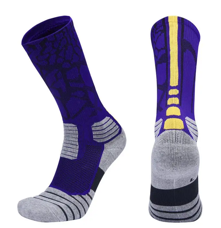 

5Pair Teenages Sport Socks Outdoor Hiking Skateboard Socks Towel Sweat Absorbing Perfessional Basketball Football Baseball Socks