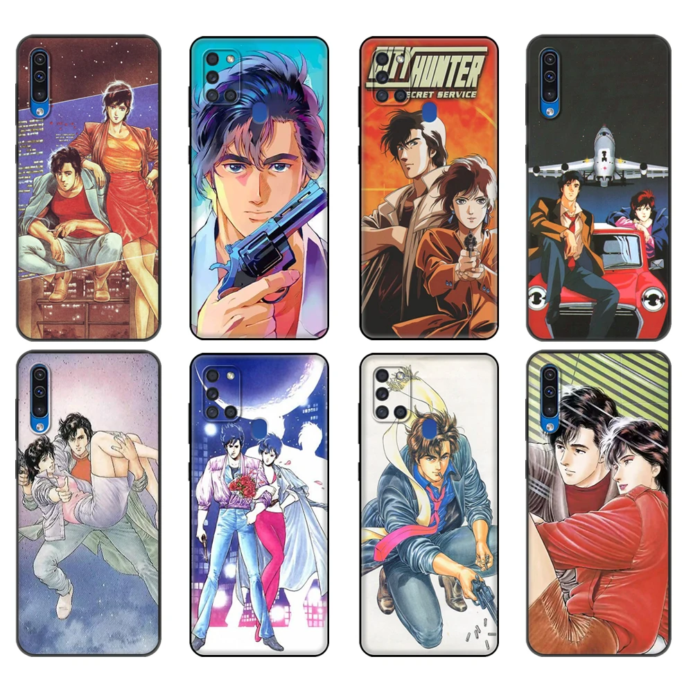 Черный чехол из ТПУ для Samsung Galaxy A50 50S A30S A10 A01 A11 A21S A31 A41 A51 A71 M21 M30S S10 LITE с комиксом City