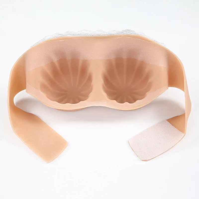 

Silicone Soft Fake Boobs CD TG TV Drag Queen E Cup Breasts Forms Back Shemale Transgender Queen Transvestite Mastectomy Bra