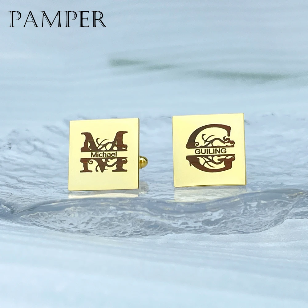 

Запонки PAMPER Haute Couture мужские квадратные, эксклюзивные высококачественные запонки из нержавеющей стали, для торжественных случаев, свадьбы, подарки для лучших мужчин