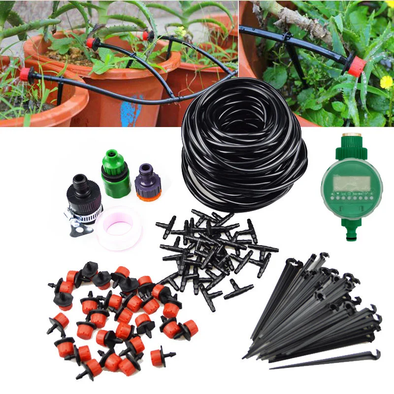 Набор для капельного орошения 25 м 30 регулируемых капельных полив с