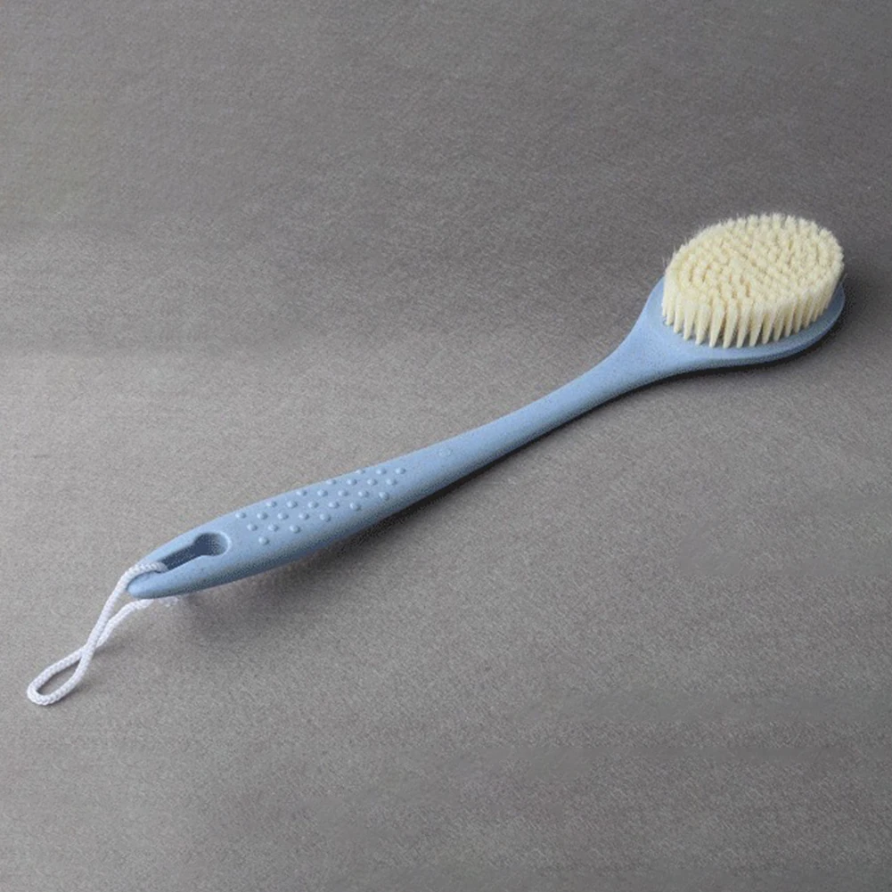 

Eco-friendly Wheat Straw Long Handle Soft Hair Bath Brush Back Scrubbing Tool Skin Clean Brushes Bath Shower Back Brush Scrubber