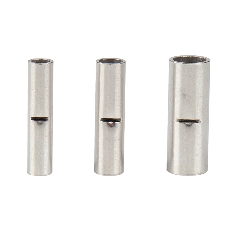 

300Pcs Non-Insulated Butt Connectors Gauge Seamless Uninsulated Electrical Wire Ferrule Cable Crimp Terminal Kit TD326