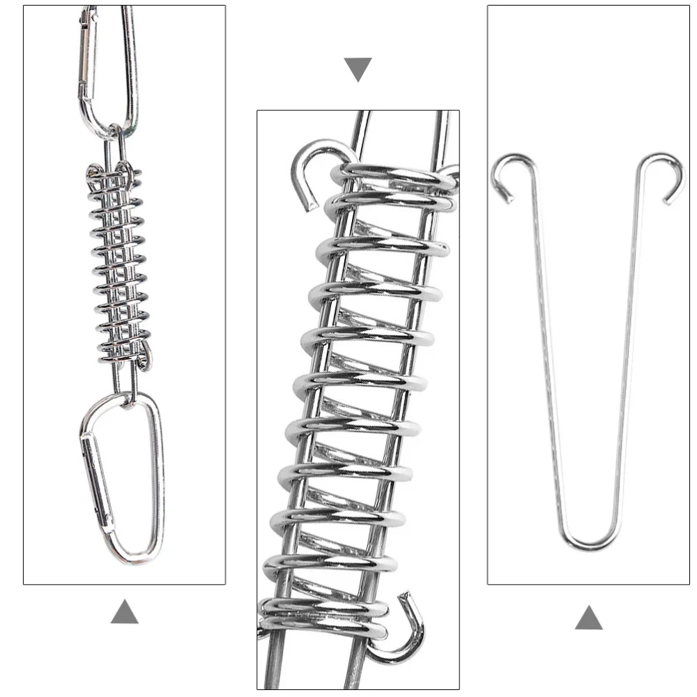 

1 Set Durable Rope Buckle Hook Steel Tent Pegs Backpacking Tent Fastener