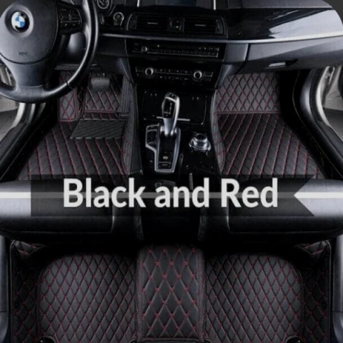 Black and Red Настоящие коврики для Lexus RX Class RX300 RX350 RX350L RX450h RX450hL 6D полный охват автомобильные коврики для багажника - Название цвета: Black and Red