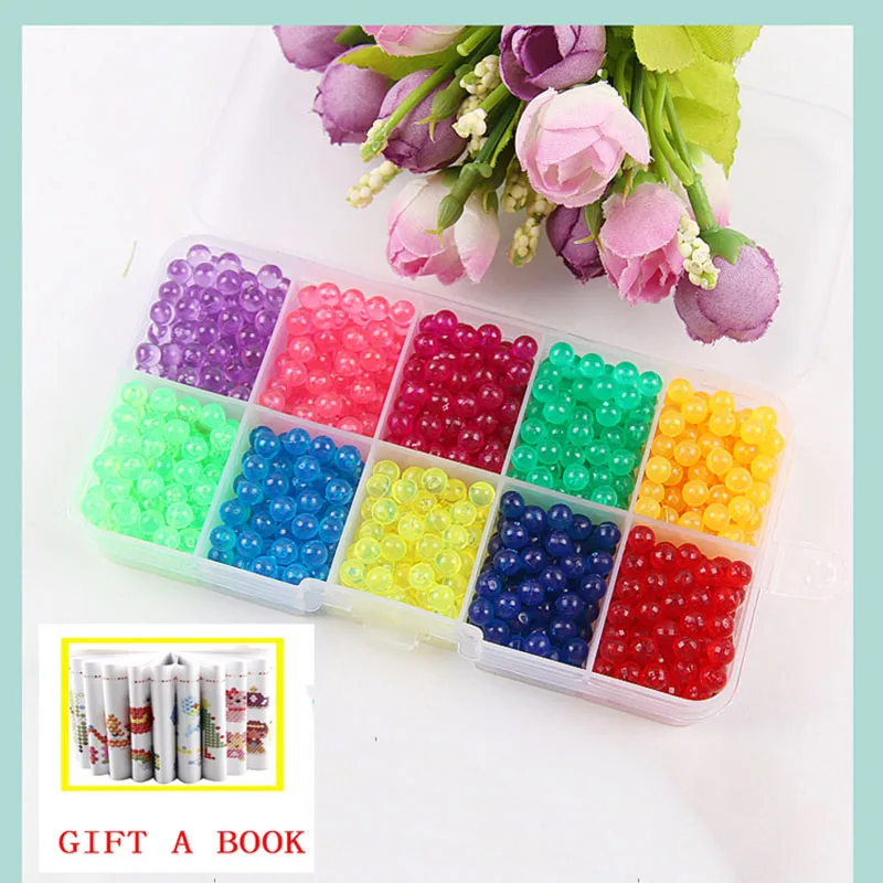 

Beads Water Refills Set Puzzle Games 3D Toys for Children Ball Magic 6000pcs 24 Colors Crystal Kids DIY Water Sticky Beads