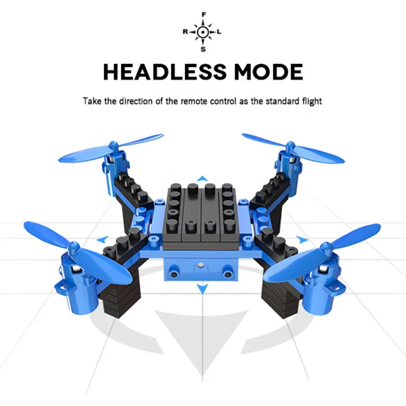 Радиоуправляемый квадрокоптер сделай сам с камерой строительные блоки летающий