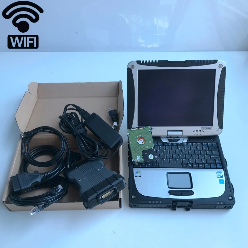 

Win10 System of 2021.06v Hdd VCI Scanner MB Star C6 Diagnostic Tool Sd Connect C6 WIFI in CF-19 Laptop 4G Used Touch Screen