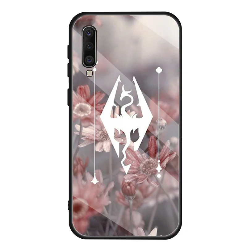 Чехол-накладка Skyrim для Samsung Galaxy A10E A10S A20E A20S A40 A50 A60 A70 A80 A6 A7 A8 2018 закаленное стекло |