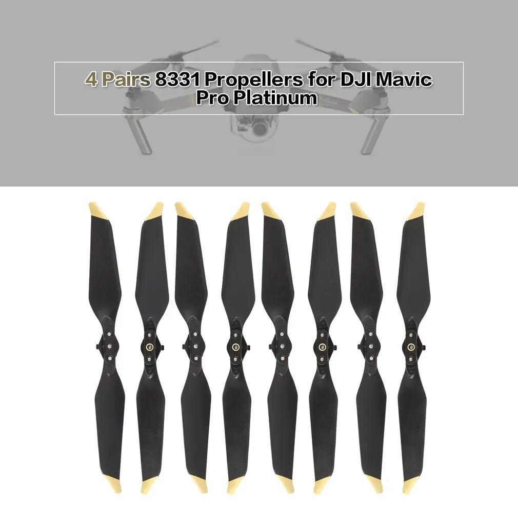 4 пары малошумные быстросъемные лезвия CW CCW 8331 пропеллеры для DJI Mavic Pro Platinum RC