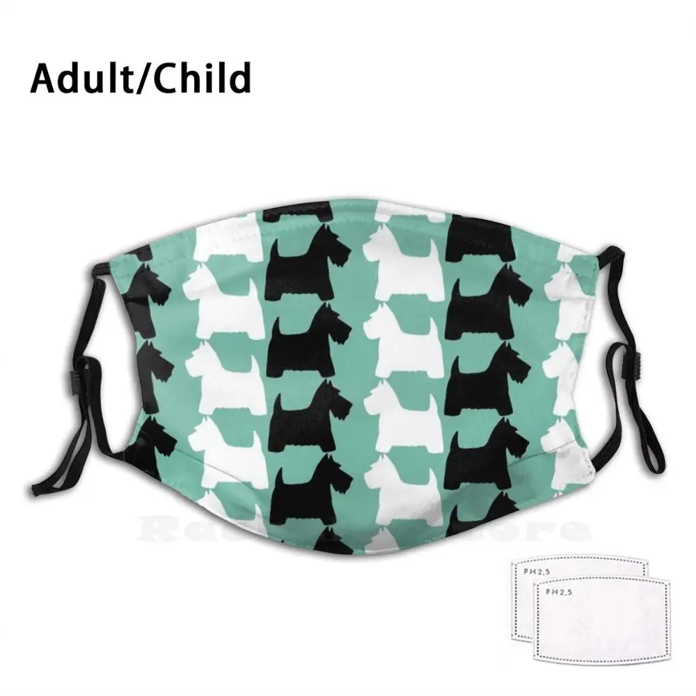 Фильтры от пыли для взрослых и детей маска сделай сам защиты черно-белые собаки