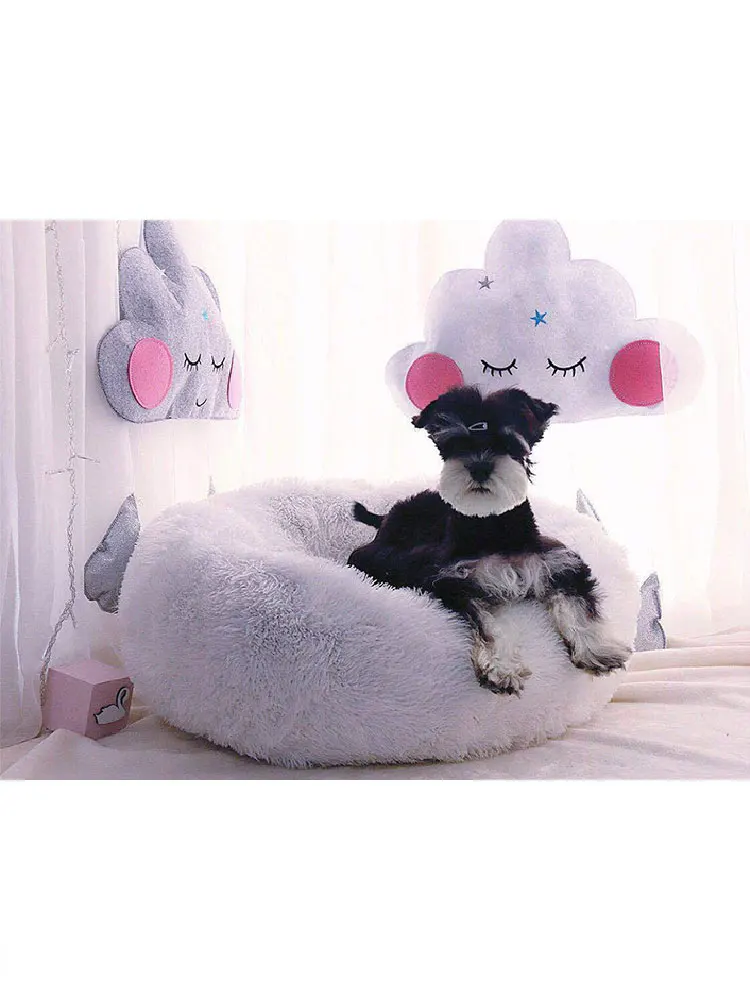 SILIKOLOVE зимние теплые супер мягкие круглые плюшевые кровати для кошек, собак, домашних животных, гнездо для маленьких, средних и больших собак, для щенков, товары для кошек