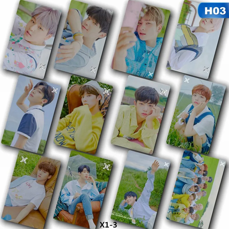 3 10 шт./компл. Kpop X1 комбинированные Стикеры для фотокарточек фото Stikcy карта для селфи открытка поздравительная открытка LOMO карта - Цвет: 3