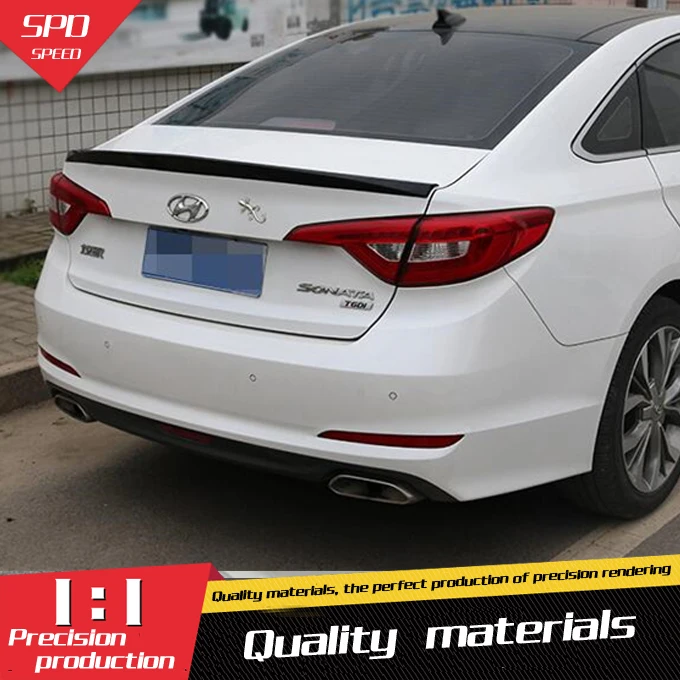 Для Hyundai Santa Спойлер ABS Материал заднее крыло автомобиля праймер цвет задний