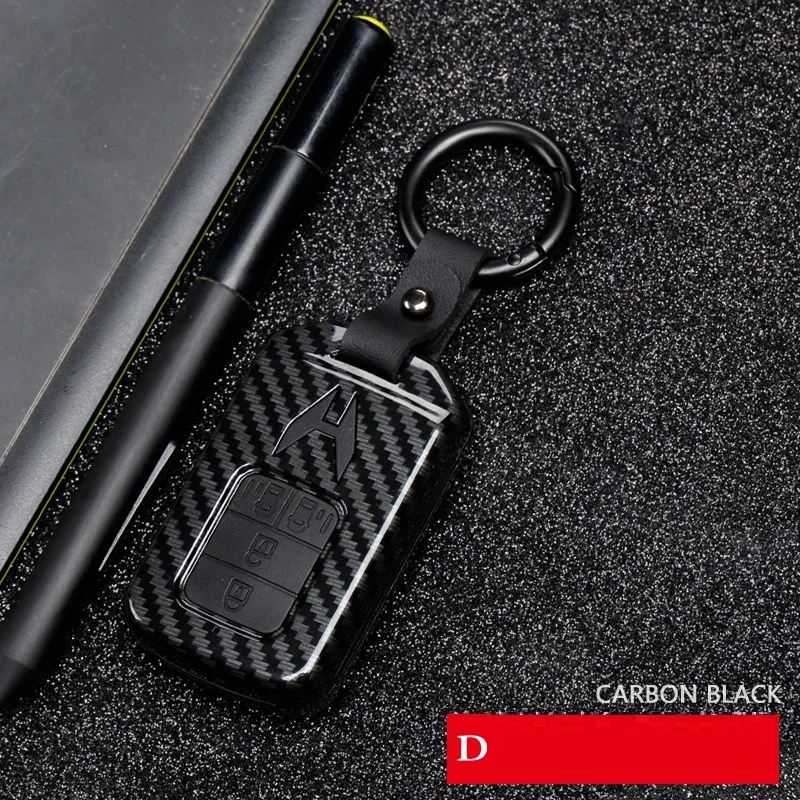 Автомобильный Стайлинг ABS углеродное волокно автомобильный пульт Smart Key чехол для