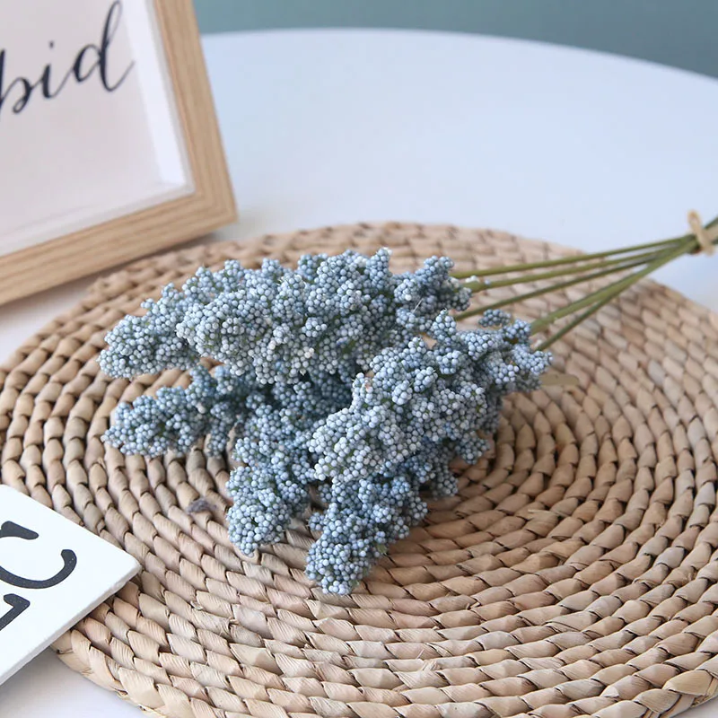 Искусственные цветы из пшеницы 6 шт. свадебное украшение зимние искусственные