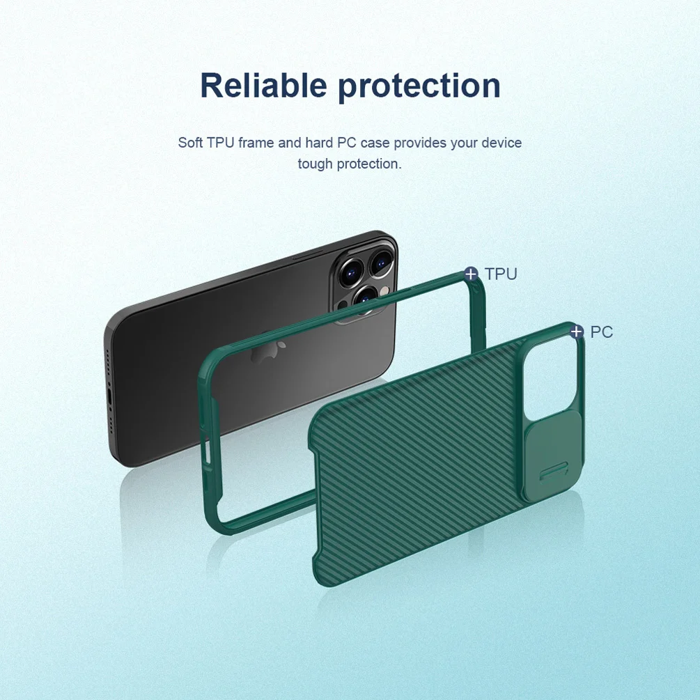 For iPhone 13 Pro Max Case For iPhone 13 Cover NILLKIN CamShield Pro Slide Camera Back Protector Cover For iPhone 13 mini Case