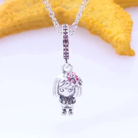 hot creative models of sterling silver doll charm 925 silver manman peach blossom series dorothy charm for girlfriend