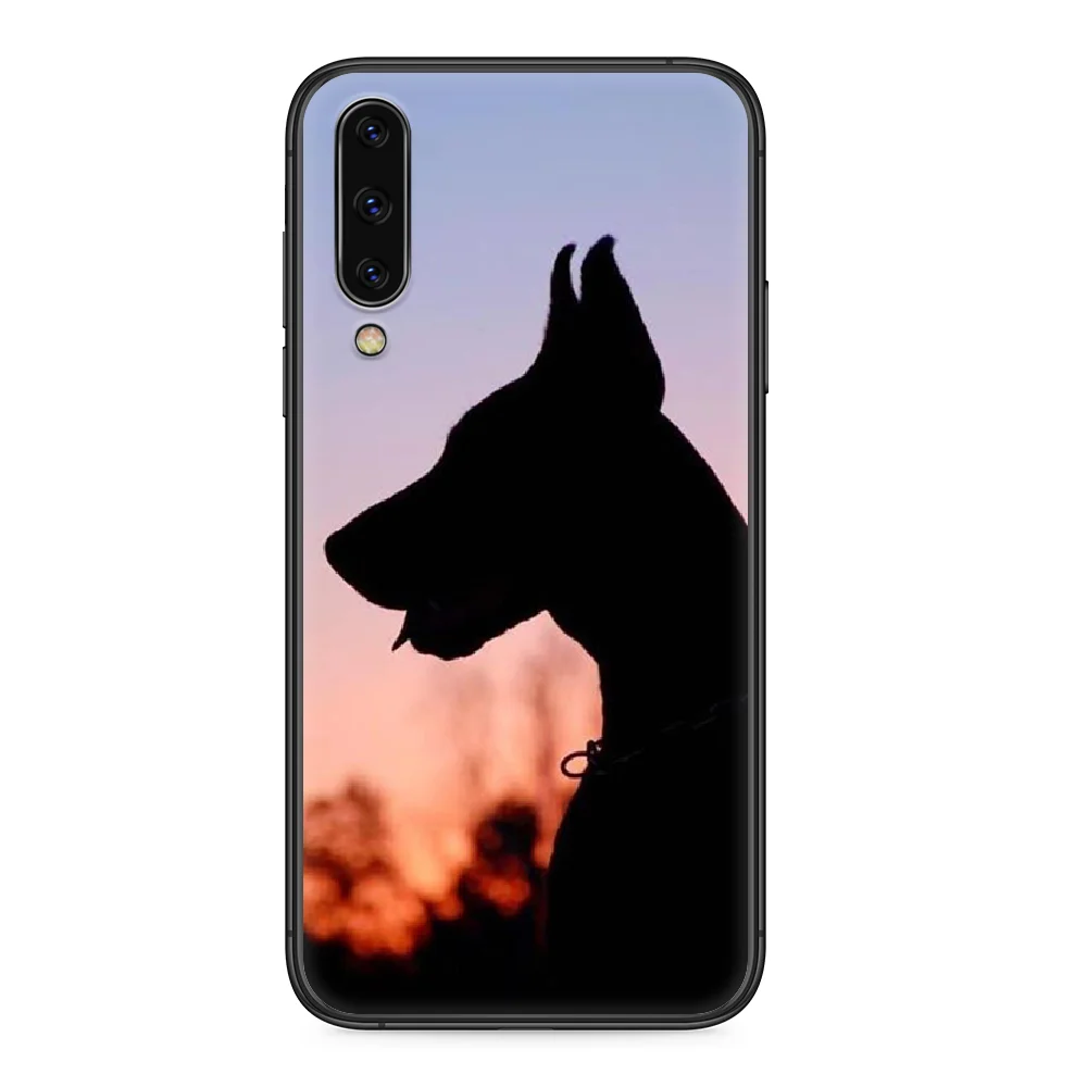 Классный чехол для телефона Doberman dog Samsung Galaxy A 5 10 20 3 30 40 50 51 7 70 71 E S 4G 16 17 18 черный