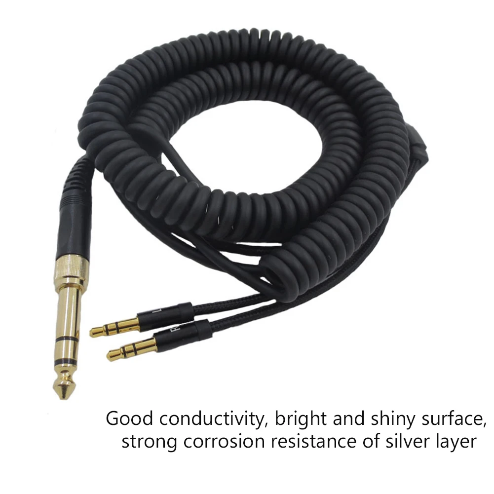 Wired Earphone Audio Cable for Denon AH-D7100/D9200/HIFIMAN Sundara Ananda HiFi Wire Headset Headphone Spring Cord | Электроника