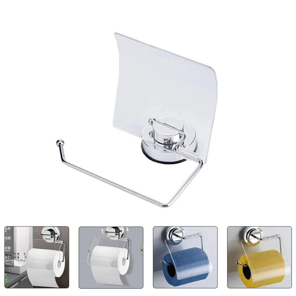 

1Pc Stainless Holder Waterproof Tissue Rack Suction Cup Napkin Box