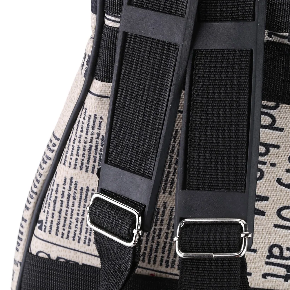 

21 Ukelele Bag Case Paper Pattern Oxford Backpack Adjustable Shoulder Strap Pocket 6mm Thicken Padded