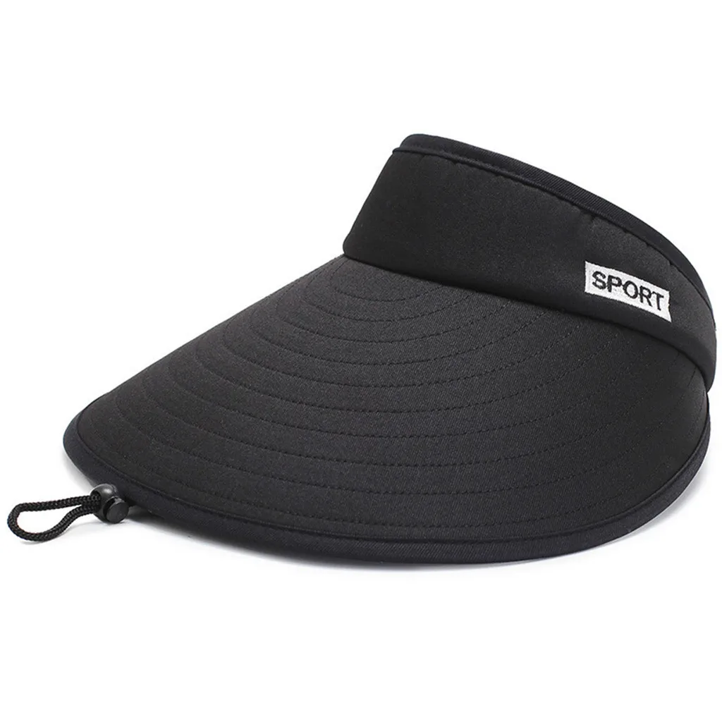 SAGACE Кепка для бега мужчин и женщин Солнцезащитная Складная Большая лица пустая