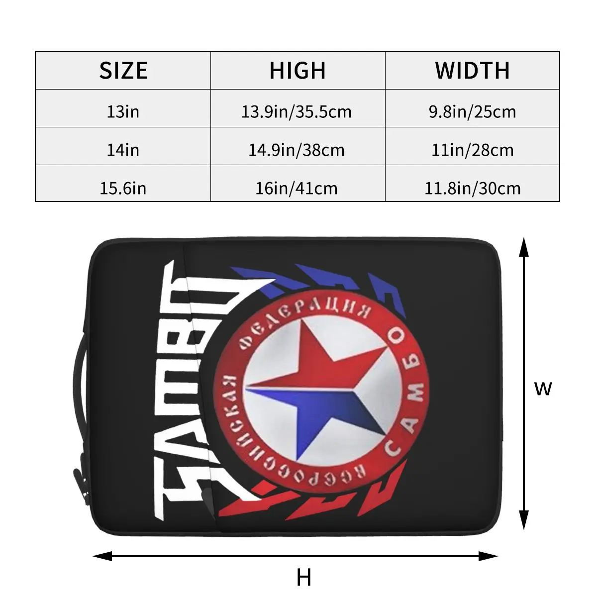 

Russian Wrestling Sambo Federation Waterproof laptop bag 13 14 15 inch. Laptop bag protective cover for briefcase.