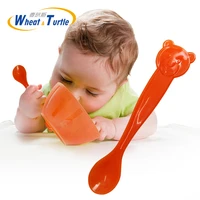 3pcs baby safety care temperature sensing training silicone spoon kids flatware feeding ice cream spoon childrens tableware
