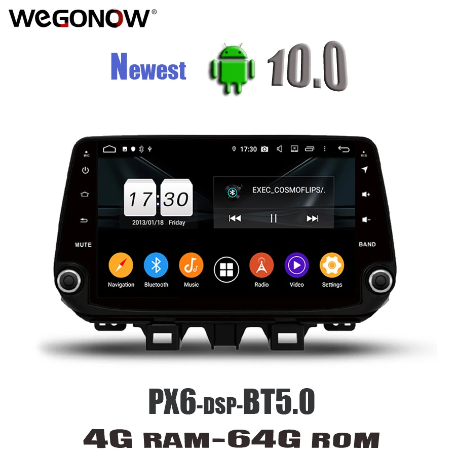 DSP IPS Android10 8 ядер 4 Гб RAM 64 ROM автомобильный dvd плеер GPS карта RDS радио WIFI 4G Bluetooth 5 0 для