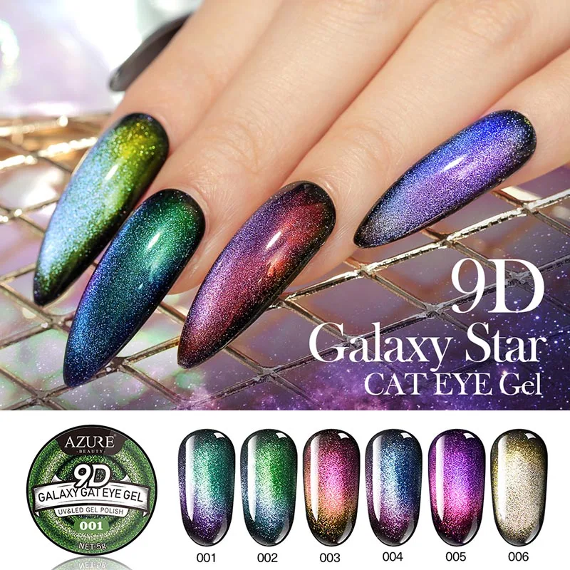 Modelones 3 шт./лот Galaxy кошачий глаз УФ гель хамелеон замачивающийся светодиодный Гель